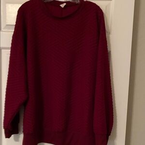 Women's Burgundy Blouse
